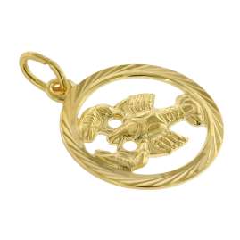 trendor 75990-07 Zodiac Sign Cancer 333 Gold + Gold-Plated Childrens Necklace