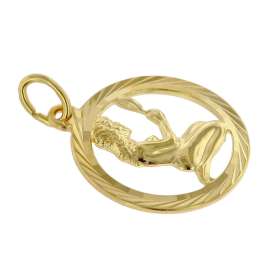 trendor 75990-09 Kids Zodiac Sign Virgo 333 Gold + Gold-Plated Necklace