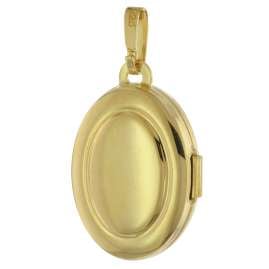 trendor 75973 Locket 333 Gold with Gold-Plated Silver Necklace