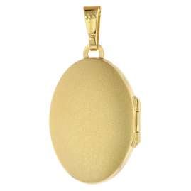 trendor 75978 Locket 333 Gold (8 ct) + Gold-Plated Silver Necklace