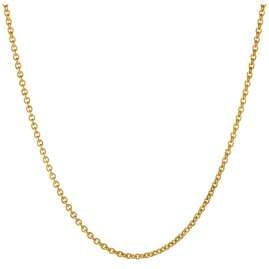 trendor 39028 Men's Necklace Gold Plated Silver 925 Round Anchor Chain Ø 2 mm
