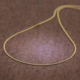 trendor 39699 Necklace for Pendants Gold 333 Flat Curb Chain 1.2 mm