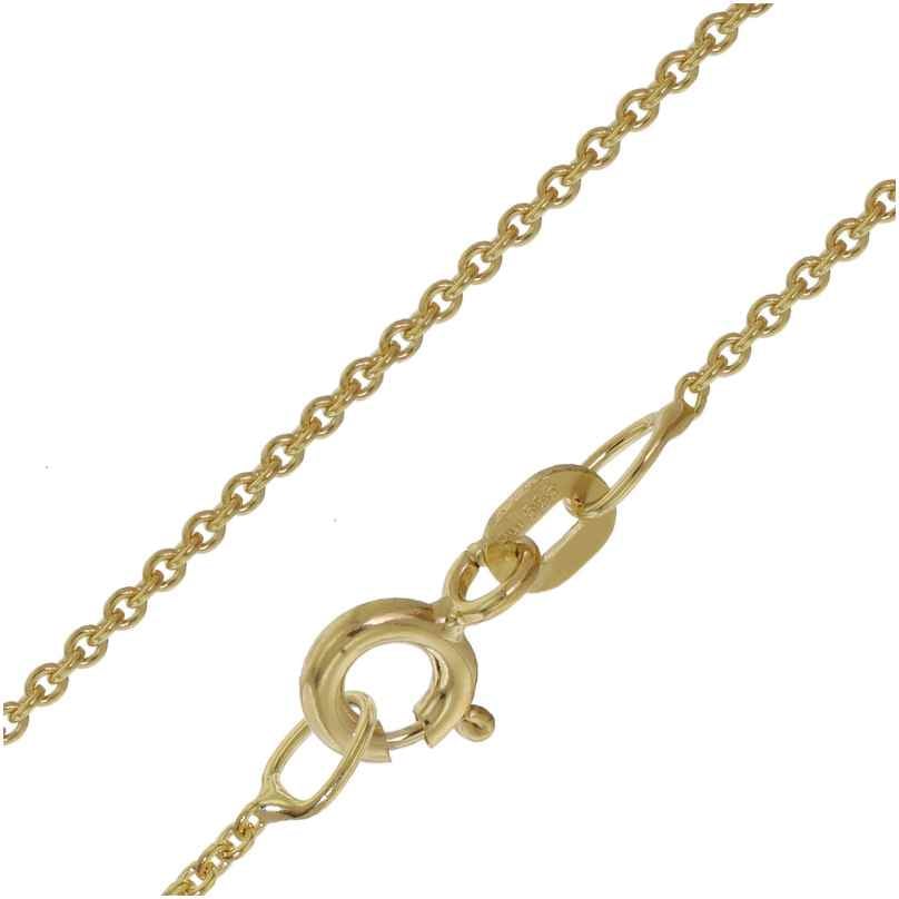 trendor 39708 Halskette für Anhänger Gold 585/ 14K Rundanker-Kette 1,1 mm