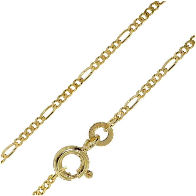 trendor 39740 Halskette 333 Gold / 8 Karat Figaro Collierkette 1,5 mm