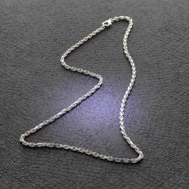 trendor 51562 Men's Necklace 925 Sterling Silver Anchor Chain 2.5 mm