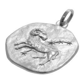 trendor 51610-04 Zodiac Sign Aries Ø 20 mm and Necklace 925 Silver