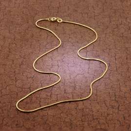 trendor 51860 Fine Snake Chain Gold 333/8K Necklace 0.9 mm wide