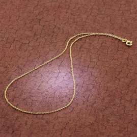 trendor 51870 Halskette Gold 333/8K Diamantierte Ankerkette Breite 1,3 mm