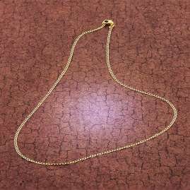 trendor 51885 Curb Chain Necklace 585 Cold / 14 Carat Width 1.6 mm