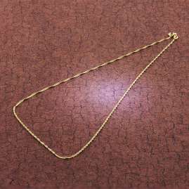 trendor 51890 Women's Necklace 585 Gold 14 Carat Singapore Chain 1.2 mm Wide