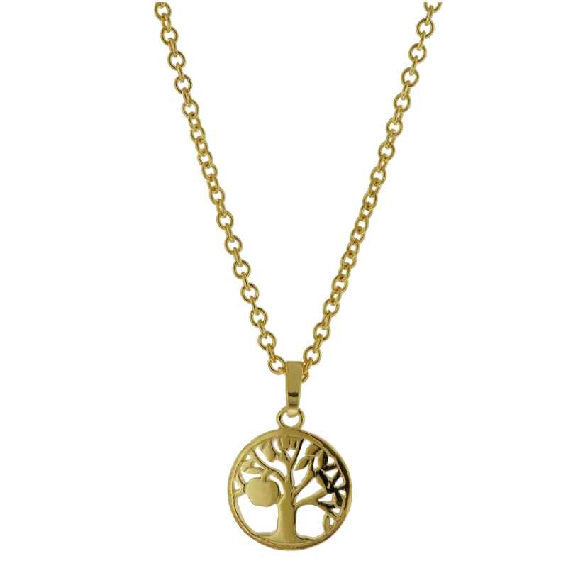 trendor 51359 Necklace Tree of Life Gold-Plated 925 Sterling Silver 4260727513597