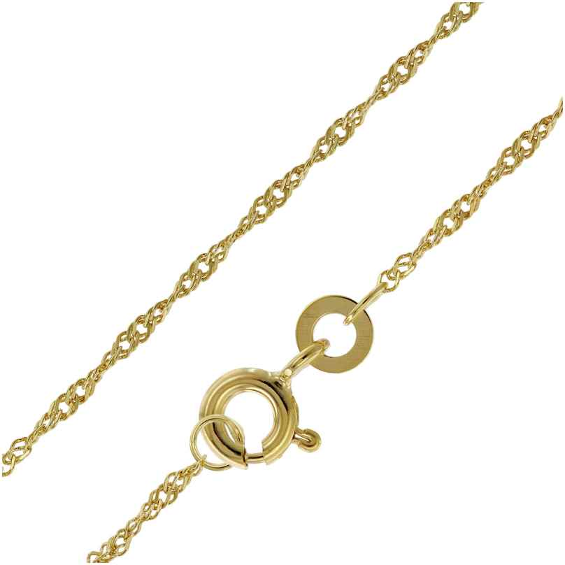 trendor 41050 Women's Necklace 333 Gold / 8 Carat Singapore Chain 1.2 mm wide