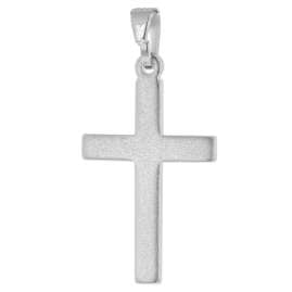 trendor 41125 Cross Pendant Necklace for Women and Men 925 Sterling Silver