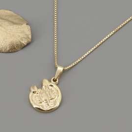 trendor 41088-7 Cancer Zodiac Sign Gold 333/8K with Gold-Plated Necklace