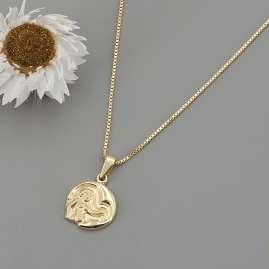 trendor 41088-9 Virgo Zodiac Sign Gold 333/8K with Gold-Plated Necklace