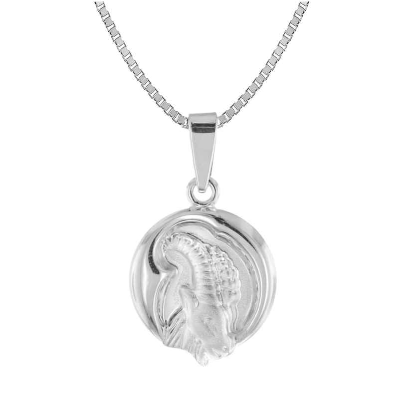 trendor 41070-1 Capricorn Zodiac Sign Necklace 925 Silver Ø 15 mm