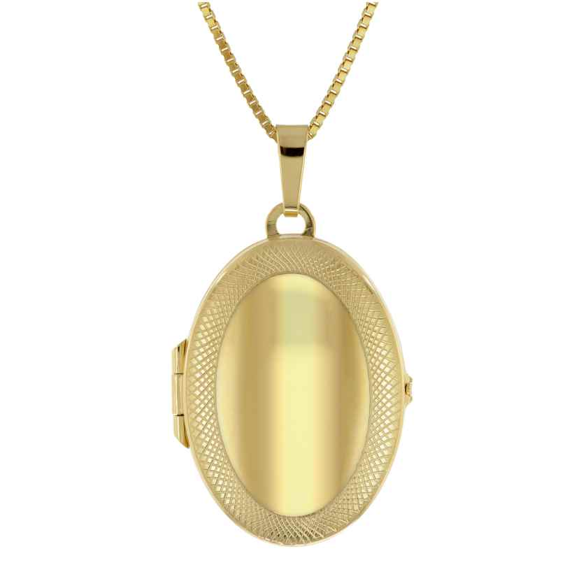 trendor 41174 Locket Necklace Gold Plated Silver 925