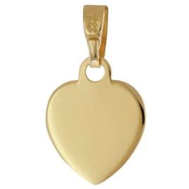 trendor 41192 Engel-Anhänger Gold 333 + vergoldete Silber-Halskette für Kinder