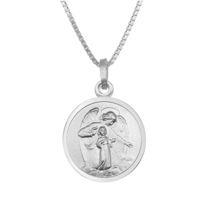 trendor 41472 Necklace with Guardian Angel Pendant Ø 18 mm 925 Silver