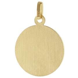 trendor 41480 Antonius Medal Ø 16 mm 333 Gold on a Gold-Plated Necklace