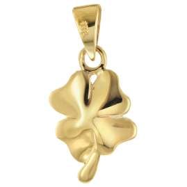 trendor 41553 Clover Pendant Gold 333/8K with Gold-Plated Kids Necklace