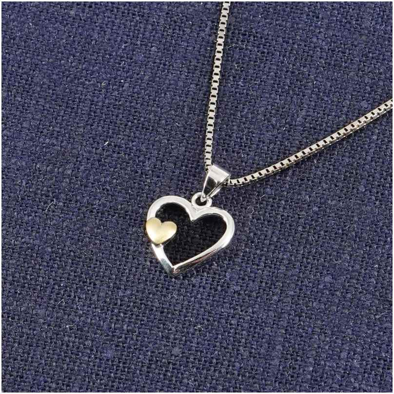 FJC Kinder Halskette – Herz-Anhänger Aus Sterling-Silber 925, 41 Cm – In Geschenkbox