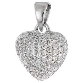 trendor 41672 Damen-Halskette Silber 925 Collier mit Herz