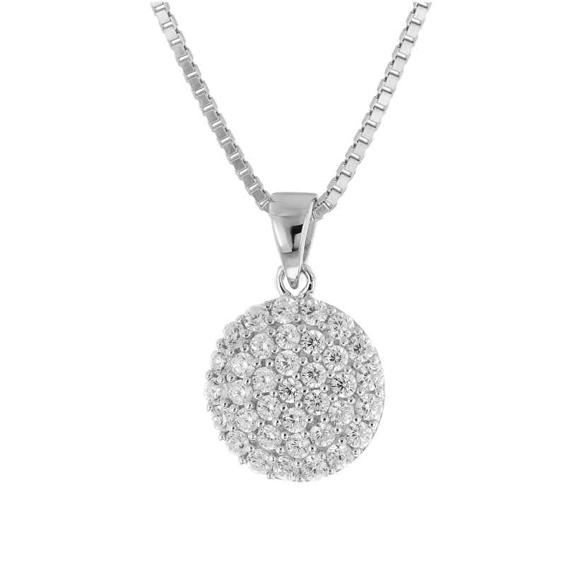 trendor 41674 Women's Cubic Zirconia Pendant Necklace 925 Silver