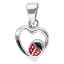 trendor 41677 Girl's Heart Pendant Necklace 925 Silver