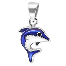 trendor 41678 Kinder-Halskette Silber 925 Collier mit Delfin-Anhänger
