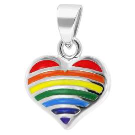 trendor 41689 Girl's Heart Pendant Necklace 925 Silver