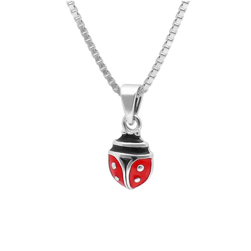 trendor 41682 Children's Necklace with Lucky Beetle 925 Silver
