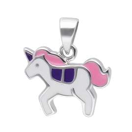 trendor 41684 Mädchen-Halskette Pferd 925 Silber Collier