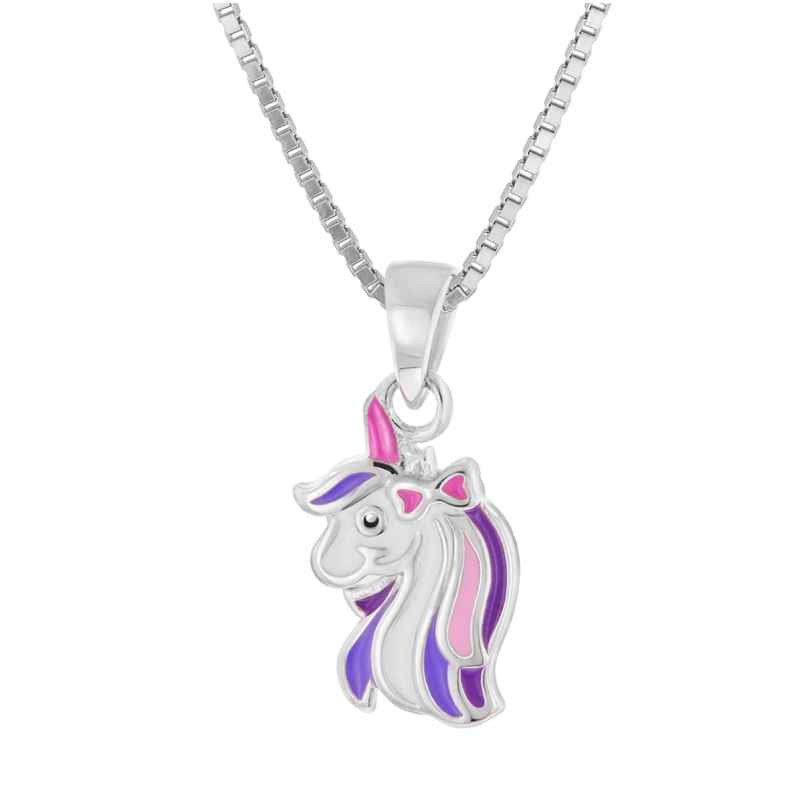 trendor 41696 Children's Necklace Unicorn 925 Silver