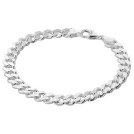trendor 85895 Bracelet For Men 925 Sterling Silver Curb Chain Massive 8,2 mm