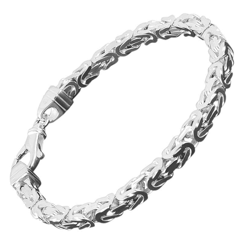trendor 86106 Byzantine Chain Bracelet Silver 925 Width 4,7 mm