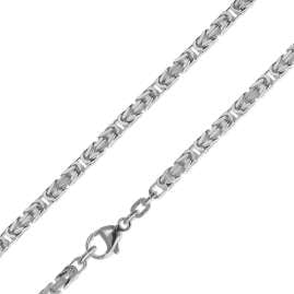 trendor 75236 Bracelet Byzantine Chain Sterling Silver 925 Thickness 3.2 mm