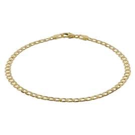 trendor 75652 Curb Bracelet for Women Gold 333 (8 Carat) 19 cm