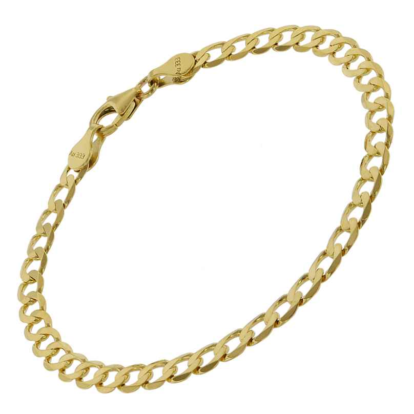 trendor 75653 Ladies' Bracelet Curb Chain Gold 333 (8 Carat) Width 4,9 mm