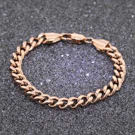 trendor 75894 Damen-Armband Edelstahl mit Roségold-Beschichtung 16 cm