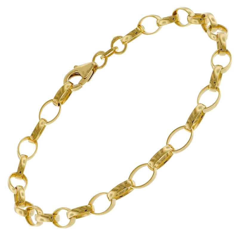 trendor 51206 Bracelet for Women Gold Plated 925 Silver 19 cm 4260727512064
