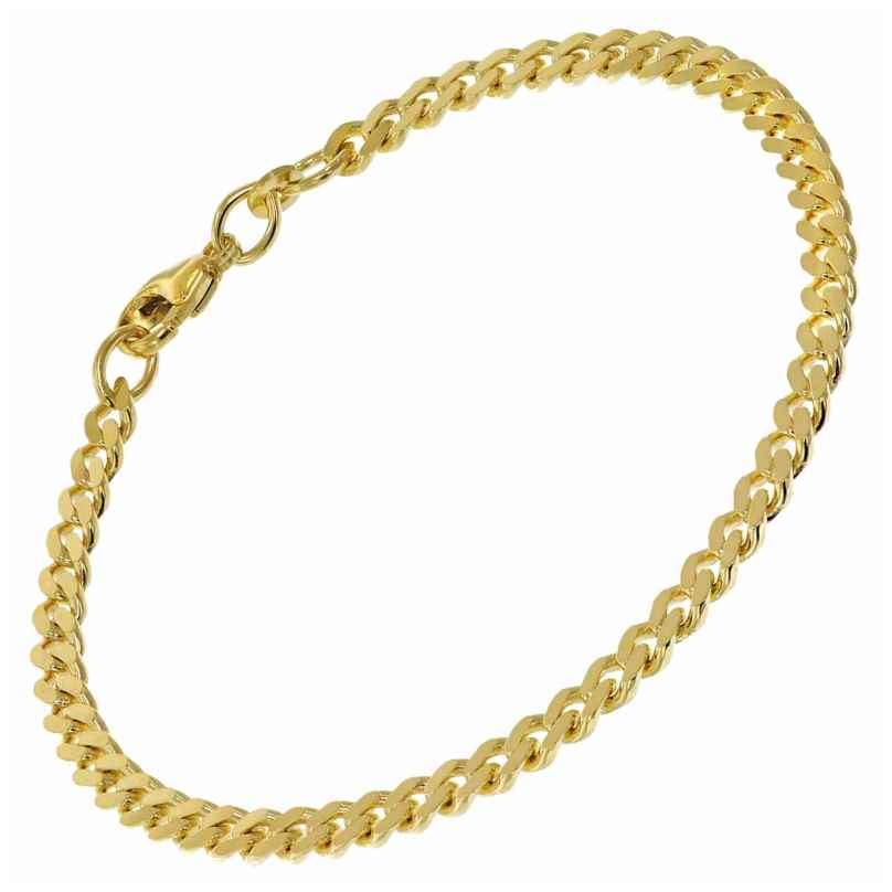 trendor 51874 Bracelet Gold 333/8K Curb Chain 4.1 mm Wide