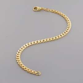 trendor 51907 Gold Bracelet 585 Gold 14K Curb Chain Length 21 cm Width 4.7 mm