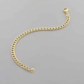 trendor 51917 Curb Chain Bracelet Gold 333/8K 4.1 mm Wide