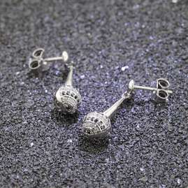 trendor 81491 Silver Drop Earrings with Cubic Zirconia