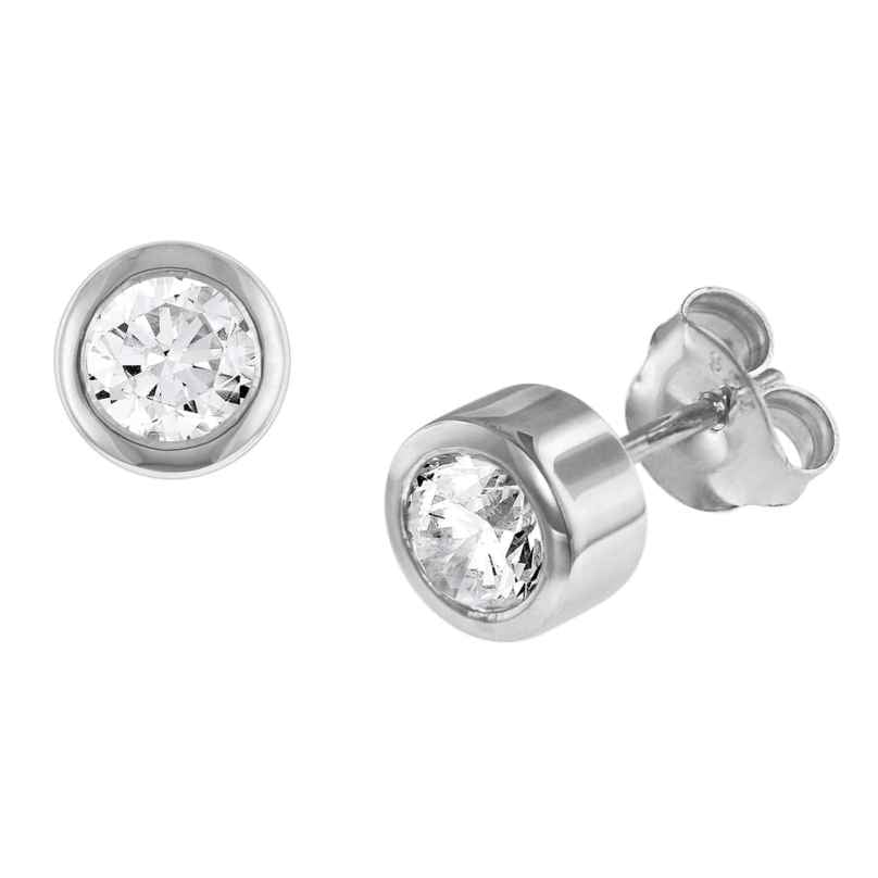 trendor 08767 Silver Earrings with Cubic Zirconias 4260497087670