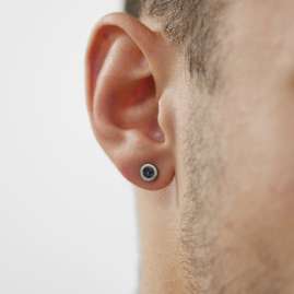 trendor 08907 Ohrringe für Männer Edelstahl 6,1 mm
