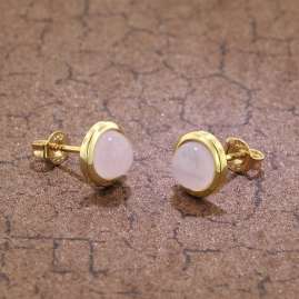 trendor 08916 Earrings Gold 333/8 ct Chalcedony