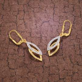 trendor 39012 Ohrringe Gold auf 925 Silber Zirkonia Ohrhänger