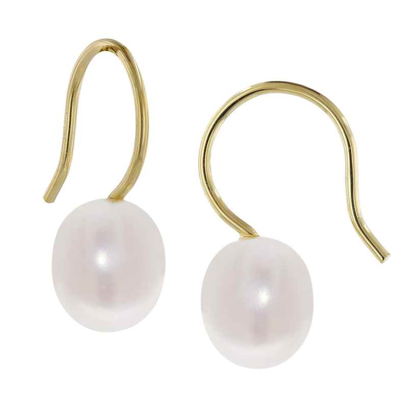 trendor 39745 Earrings Cultured Freshwater Pearls 333 Gold 4260684397452